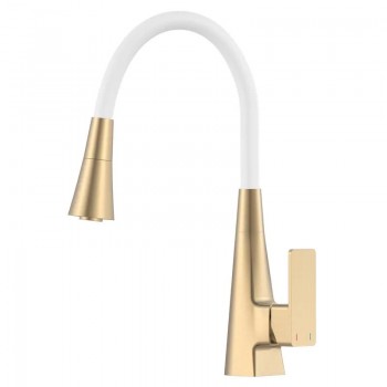 MIXXUS ETNA 014-T (NUT) BRUSHED GOLD REFL.WHITE Змішувач для кухні (Мат.зол+сил.вил.білий) (10шт/ящ) MIXXUS ETNA 014-T (NUT) BRUSHED GOLD REFL.WHITE Змішувач для кухні (Мат.зол+сил.вил.білий) (10шт/ящ)