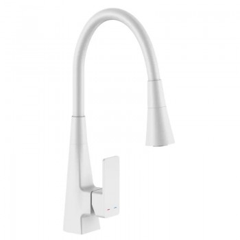 MIXXUS ETNA 014-T (NUT) WHITE REFL.WHITE Змішувач для кухні (Білий+сил.вил.білий) (10шт/ящ) MIXXUS ETNA 014-T (NUT) WHITE REFL.WHITE Змішувач для кухні (Білий+сил.вил.білий) (10шт/ящ)