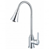 ZERIX EZA-011-T CHROME REFLECTOR Зміш.для кухні з рефл.вил. з нерж.сталі (кол.хром) (10 шт/ящ)