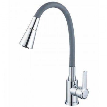 ZERIX EZA-011-T CHROME REFL.GREY Змішувач для кухні (колір хром+силік.вил.сірий) (10шт/ящ) ZERIX EZA-011-T CHROME REFL.GREY Змішувач для кухні (колір хром+силік.вил.сірий) (10шт/ящ)