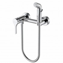 ZERIX REX-222 CHROME Змішувач настінний з гігієнічним душем з нерж. сталі (Колір хром) (12 шт/ящ)