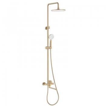 ZERIX REX-009-J BRUSHED GOLD Душова колона зі змішувачем з нерж. сталі (Колір мат. золото) (4 шт/ящ) ZERIX REX-009-J BRUSHED GOLD Душова колона зі змішувачем з нерж. сталі (Колір мат. золото) (4 шт/ящ)