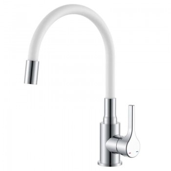 ZERIX REX-011 CHROME REFL.WHITE Змішувач для кухні з нерж. сталі (Кол.хром+сил.вил.білий) (12 шт/ящ) ZERIX REX-011 CHROME REFL.WHITE Змішувач для кухні з нерж. сталі (Кол.хром+сил.вил.білий) (12 шт/ящ)