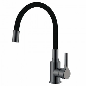 ZERIX REX-011 GRAPHITE REFL.BLACK Змішувач для кухні з нерж.ст(Кол.графіт+силік.вил.чорн.)(12 шт/ящ) ZERIX REX-011 GRAPHITE REFL.BLACK Змішувач для кухні з нерж.ст(Кол.графіт+силік.вил.чорн.)(12 шт/ящ)