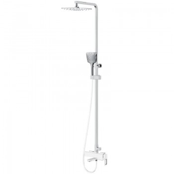 KOER KB-56009-04 Душова колона зі змішувачем, 3 функціі (Колір хром+білий) (3 шт/ящ) KOER KB-56009-04 Душова колона зі змішувачем, 3 функціі (Колір хром+білий) (3 шт/ящ)
