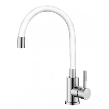 MIXXUS SUS-011 REFL. WHITE Змішувач для кухні з сил. вил. із нерж. сталі SUS304 MIXXUS SUS-011 REFL. WHITE Змішувач для кухні з сил. вил. із нерж. сталі SUS304