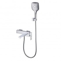 KOER KB-41009-04 Змішувач для ванни з коротким виливом (Колір хром+білий) (4 шт/ящ)