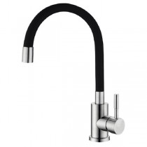 ZERIX SUS-011 REFL.BLACK Змішувач для кухні з нерж. сталі SUS304 (кол. ЧОРНИЙ) (10