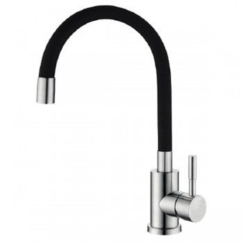 ZERIX SUS-011 REFL.BLACK Змішувач для кухні з нерж. сталі SUS304 (кол. ЧОРНИЙ) (10