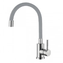 ZERIX SUS-011 REFL.GREY Змішувач для кухні з нерж. сталі SUS304 (кол. СІРИЙ) (10 шт