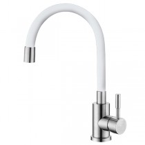ZERIX SUS-011 REFL.WHITE Змішувач для кухні з нерж. сталі SUS304 (кол. БІЛИЙ)