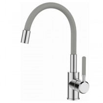 MIXXUS PREMIUM RIO 011 REFL. GREY Змішувач для кухні з силіконовим виливом (цв.сірий)(10 шт/ящ) MIXXUS PREMIUM RIO 011 REFL. GREY Змішувач для кухні з силіконовим виливом (цв.сірий)(10 шт/ящ)