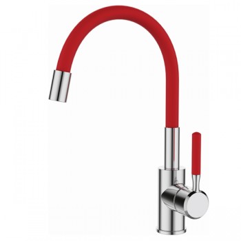 MIXXUS PREMIUM RIO 011 REFL. RED Змішувач для кухні з силіконовим виливом (червоний) (10 шт/ящ) MIXXUS PREMIUM RIO 011 REFL. RED Змішувач для кухні з силіконовим виливом (червоний) (10 шт/ящ)