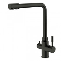 MIXXUS SUS-021 BLACK Змішувач для кухні з нерж.сталі SUS304 з вих. для питної води (10 шт/ящ)
