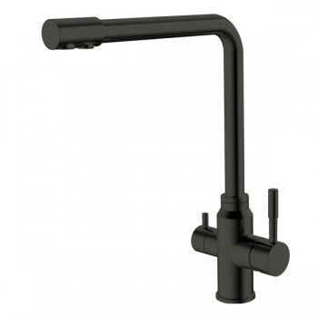MIXXUS SUS-021 BLACK Змішувач для кухні з нерж.сталі SUS304 з вих. для питної води (10 шт/ящ) MIXXUS SUS-021 BLACK Змішувач для кухні з нерж.сталі SUS304 з вих. для питної води (10 шт/ящ)