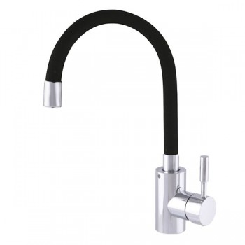 CHAMPION SUS-011 REFL. BLACK CHROME Змішувач для кухні з нерж. сталі (кол. чорний) (10 шт/ящ)