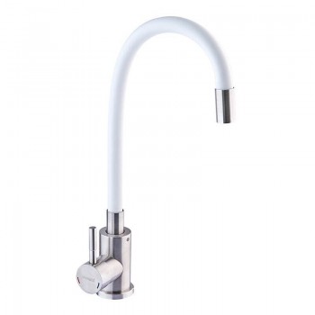CHAMPION SUS-011 REFL. WHITE Змішувач для кухні з сил. вил. із нерж. сталі SUS304 (кол. білий)(10 шт CHAMPION SUS-011 REFL. WHITE Змішувач для кухні з сил. вил. із нерж. сталі SUS304 (кол. білий)(10 шт