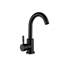 CHAMPION SUS-011-B BLACK Змішувач для умивальника з нерж. сталі SUS304 (чорний) (10 шт/ящ)