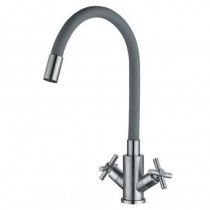 MIXXUS DVE-011 REFL.GRAY Змішувач для кухні з сил. зл. із нерж. ст. SUS304 (кол. сірий)(10 шт/ящ)