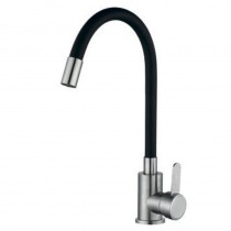 MIXXUS FAN-011 REFL.BLACK Змішувач для кухні з сил.вил. з нерж. ст. SUS304 (кол. чорний) (10 шт/ящ)