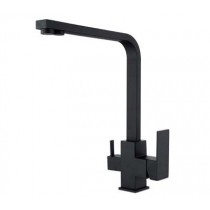 ZERIX KUB-021 BLACK Зміш. для кухні з нерж. сталі SUS304 з вих. для пит.води (кол.чорний)(10 шт/ящ)