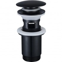 ZERIX BV-01 BLACK 1 1/4'' Донний клапан д/раков. з/перел. автомат СLICK-СLACK (Кол.чорн) (20 шт/ящ)