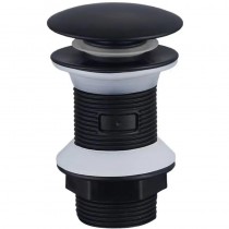 ZERIX BV-02 BLACK 1 1/4'' Донний клапан д/раков. б/перел. авт.СLICK-СLACK (Кол.чорн) (20шт/ящ)
