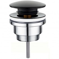ZERIX BV-03 BLACK 1 1/4'' Донний клапан д/раков.універс(з/без перел) СLICK-СLACK (К.чорн) (20шт/ящ)