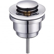 ZERIX BV-04 1 1/4'' Донний клапан д/раков.універс(з/без перел) СLICK-СLACK (Кол.хром) (20 шт/ящ)