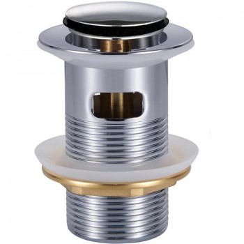 ZERIX BV-05 1 1/4'' Донний клапан д/раков. з/перел. автомат СLICK-СLACK (Кол.хром) (20 шт/ящ)