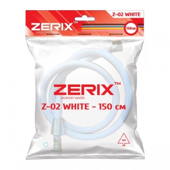 ZERIX Шланг Z-02 WHITE 150 см