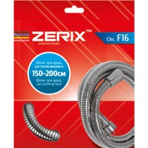 ZERIX Шланг Chr.F16 розт. 150-200 см.Дрібне плетіння УПАКОВКА КОРОБКА (48 шт/ящ) ZERIX Шланг Chr.F16 розт. 150-200 см.Дрібне плетіння УПАКОВКА КОРОБКА (48 шт/ящ)