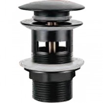 ZERIX LR65B-2 - 1 1/4'' Донний клапан з переливом (кнопка) (колір чорний) (60 шт/ящ) ZERIX LR65B-2 - 1 1/4'' Донний клапан з переливом (кнопка) (колір чорний) (60 шт/ящ)