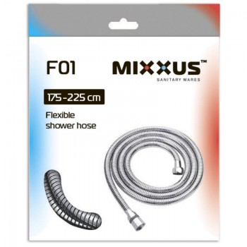 MIXXUS Шланг Chr.F01 розтяжний 175-225 см УПАКОВКА КОРОБКА (48 шт/ящ) MIXXUS Шланг Chr.F01 розтяжний 175-225 см УПАКОВКА КОРОБКА (48 шт/ящ)