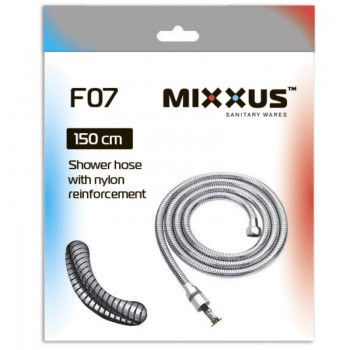 MIXXUS Шланг F07 армований нейлоном 150см УПАКОВКА КОРОБКА (48 шт/ящ) MIXXUS Шланг F07 армований нейлоном 150см УПАКОВКА КОРОБКА (48 шт/ящ)