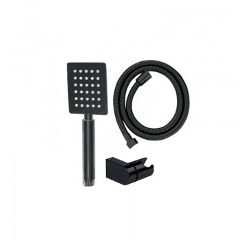 MIXXUS SHOWER SET-02.SUS BLACK Душ.набір з н.ст.SUS304(шланг,лійка,кроншт)(чорн.)(БЛІСТЕР)(60 шт/ящ)