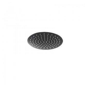MIXXUS SH-05.SUS-25cm BLACK Лійка для душу стельова з нерж. сталі SUS304 (кол. чорний) (15 шт/ящ)