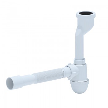 ZERIX SP-01 Сифон для пісуара з гофротрубою (40 шт/ящ)