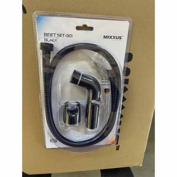 MIXXUS BIDET SET-001 BLACK Набір для гігієн. душу, шланг 1,2 м (УПАК.БЛІСТЕР)(кол.чорний)(40 шт/ящ) MIXXUS BIDET SET-001 BLACK Набір для гігієн. душу, шланг 1,2 м (УПАК.БЛІСТЕР)(кол.чорний)(40 шт/ящ)