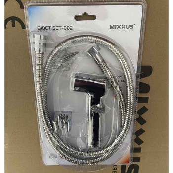 MIXXUS BIDET SET-002 Набір для гігієнічного душу, шланг 1,2 м (УПАКОВКА БЛІСТЕР)(40 шт/ящ)