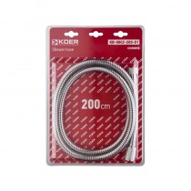 KOER KB-0802-200-01 Шланг для душу, обплетення нерж. 200 см (Колір хром) (30 шт/ящ) KOER KB-0802-200-01 Шланг для душу, обплетення нерж. 200 см (Колір хром) (30 шт/ящ)