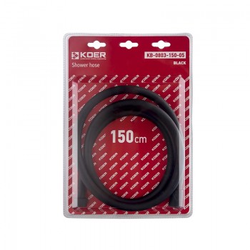 KOER KB-0803-150-05 Шланг для душу силіконовий 150 см (Колір чорний) (30 шт/ящ) KOER KB-0803-150-05 Шланг для душу силіконовий 150 см (Колір чорний) (30 шт/ящ)