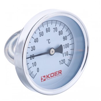 KOER KT.672A D=63мм 120 град. Термометр наклкдной з пружиною