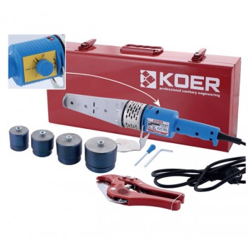 KOER KW.SET-01 Набір для паяння PP-R труби (700Вт, 4 насад., ножиці) (5 шт/ящ) KOER KW.SET-01 Набір для паяння PP-R труби (700Вт, 4 насад., ножиці) (5 шт/ящ)
