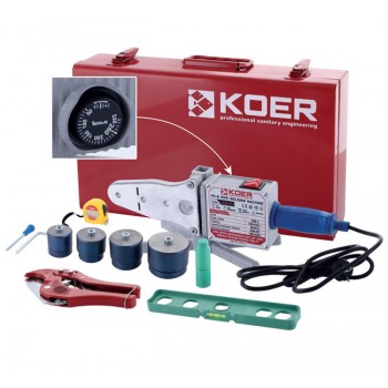KOER KW.SET-03 Набір для паяння PP-R труби(1500Вт,4 насад.,ножн,рулетка,2 заглуш,рівень) KOER KW.SET-03 Набір для паяння PP-R труби(1500Вт,4 насад.,ножн,рулетка,2 заглуш,рівень)