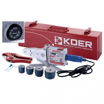 KOER KW.SET-03S Набір (міні) для паяння PP-R труби (1500Вт,4 насад.,ножиці) KOER KW.SET-03S Набір (міні) для паяння PP-R труби (1500Вт,4 насад.,ножиці)