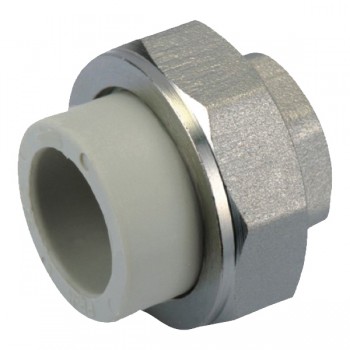 EUROPRODUCT EP.0067 - 25x3/4F" PPR Згін-американка ВР (120 шт/ящ) EUROPRODUCT EP.0067 - 25x3/4F" PPR Згін-американка ВР (120 шт/ящ)