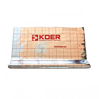 KOER KR.8018 Плівка тепловідбивна металізована з розміткою 105 мкр, РУЛОН 50 м KOER KR.8018 Плівка тепловідбивна металізована з розміткою 105 мкр, РУЛОН 50 м