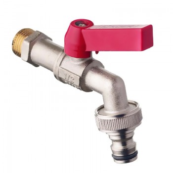 KOER KR.259 - 1/2" Кран поливу з конектором для швидкого підключення (48 шт/ящ)