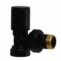 KOER KR.531-2.Black - 1/2" Кран для сушарки рушників кутовий (60 шт/ящ) ЦІНА ЗА 1 ШТ.